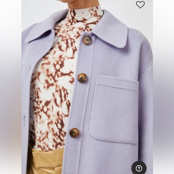 Rails Shacket CONNIE Shirt Shacket Jacket Lilac Lavender Size Medium, Wool blend - Picture 3 of 12